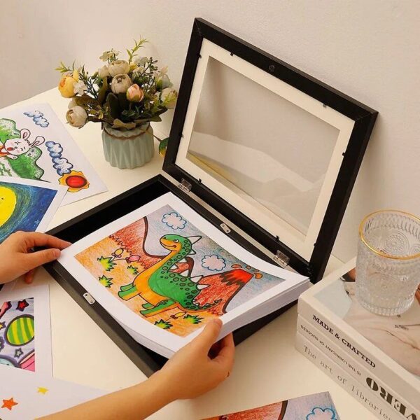Magnetic Kid's Drawing Painting Display Art Frame - Image 2