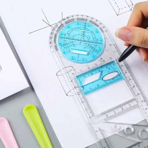 Geometric & Architectural Design Ruler for School and Office - Image 3