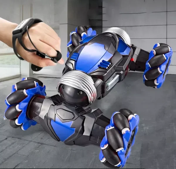 4WD RC Stunt Car with Gesture Induction and Light-Up Wheels