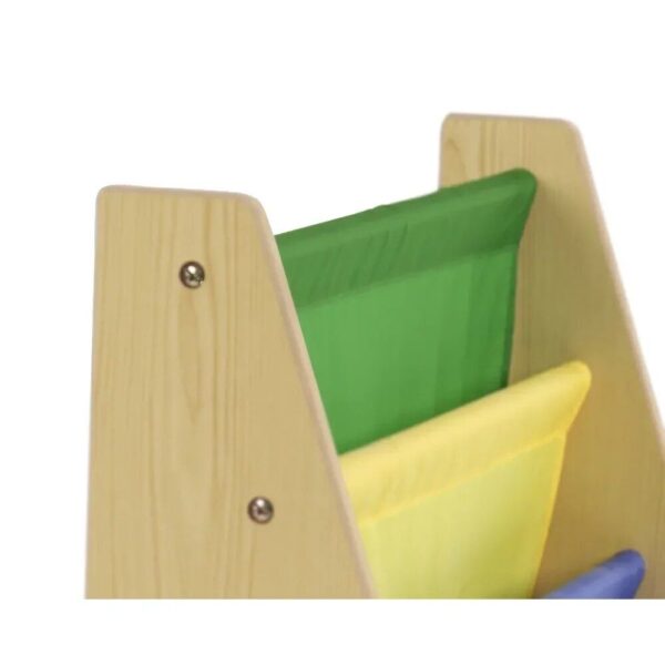 Compact Toddler Book Rack with Easy-View Sling Sleeves - Image 4