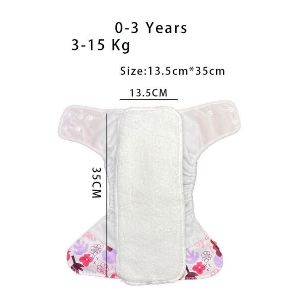Eco-Friendly Bamboo Charcoal & Hemp Cloth Diaper Inserts - Reusable & Washable - Image 4