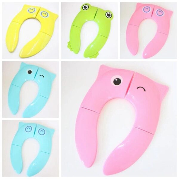 Compact & Colorful Toddler Travel Potty Seat - Portable & Foldable for On-the-Go Convenience - Image 2