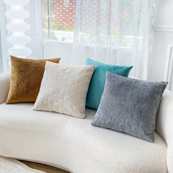 Velvet Geometric Cushion Cover 45x45cm - Image 6
