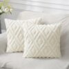 Luxury Geometric Cotton-Linen Throw Pillow Cover - Image 2