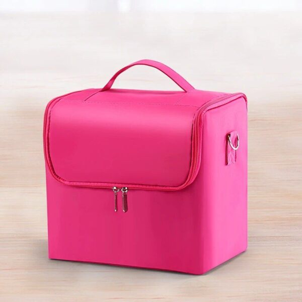 Large Capacity Multilayer Cosmetic Organizer Bag for Beauty Essentials - Image 4