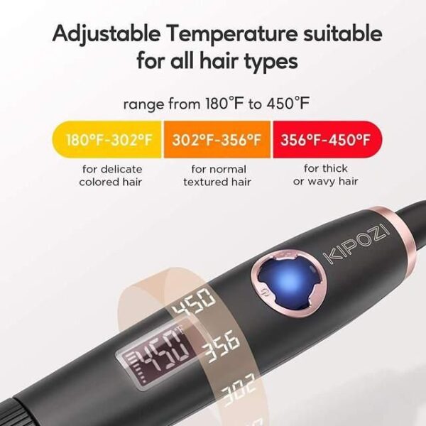 Adjustable Temperature Ceramic Hair Curler - Image 5
