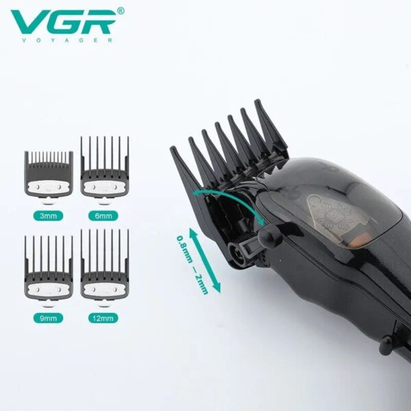Professional Cordless Hair Clipper with DLC Coated Blades, Magnetic Motor, and USB Charging - Image 4