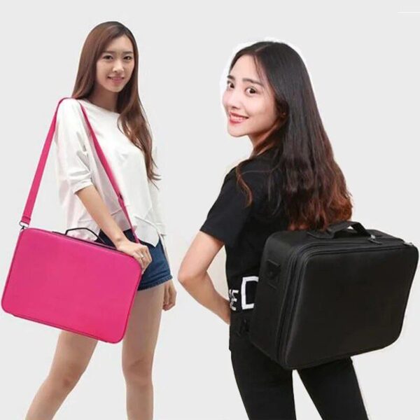 Large Capacity Professional Cosmetic Organizer - High Quality Travel Makeup Case - Image 5
