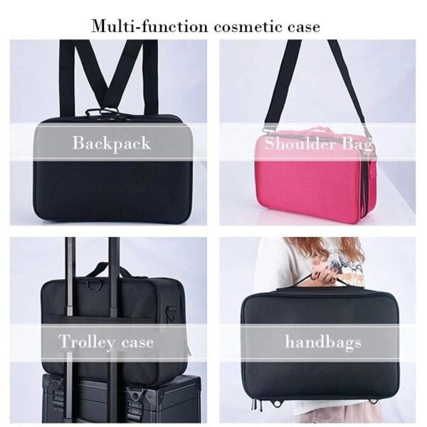 Large Capacity Professional Cosmetic Organizer - High Quality Travel Makeup Case - Image 4