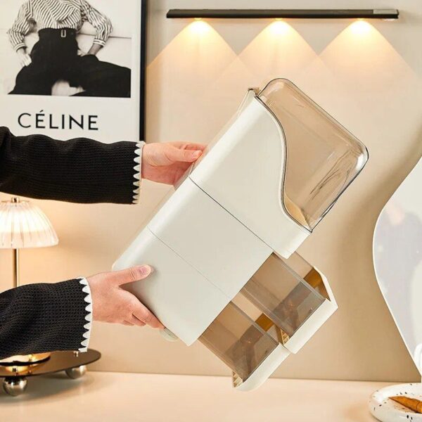 Luxurious Cosmetic and Jewelry Organizer with Drawer - Compact Skincare Storage for Home and Bathroom - Image 5